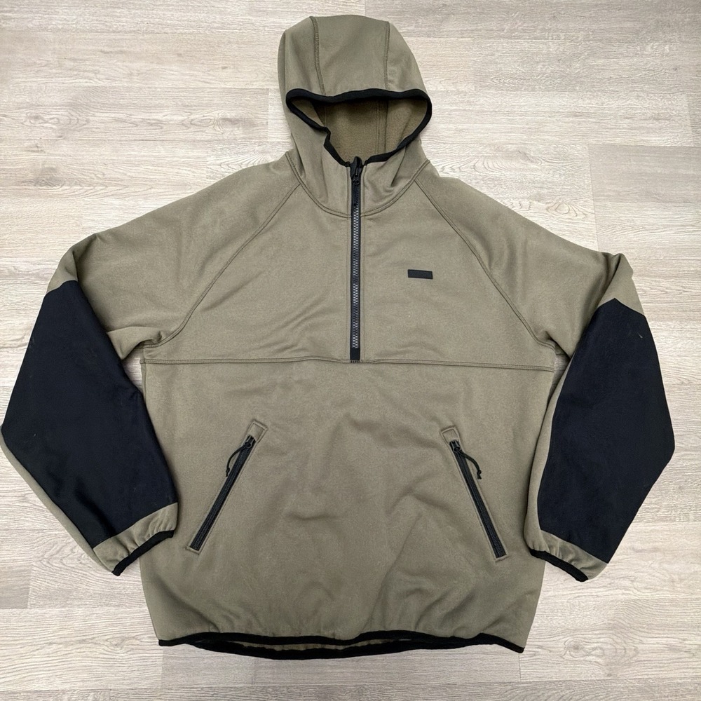 Filson Granite Spire Fleece Pullover Mens M Field Olive Cordura Hoodie